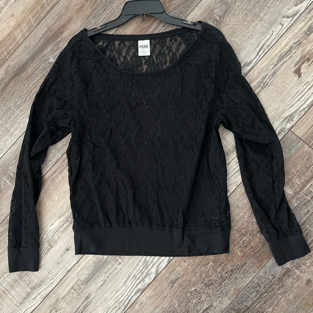 Brand: Victoria Secret. Color: black. Size: Women’s M.
